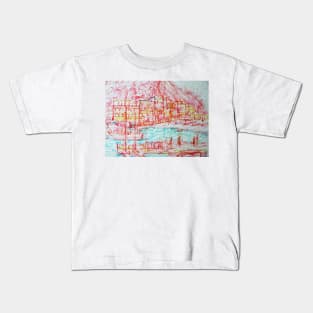 PORT TOWN PAINTING Kids T-Shirt